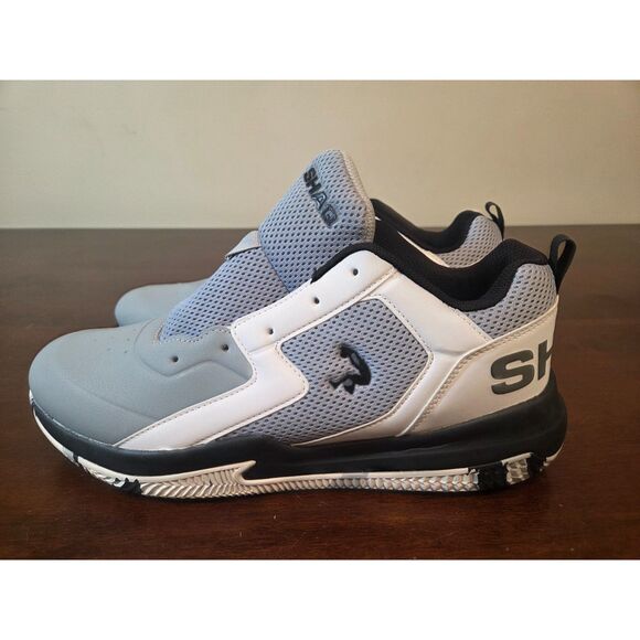 Share Shaq Mens Shoes Size US 10.5 Scion White NEW Grey White Shoes Sneakers - Picture 3 of 7